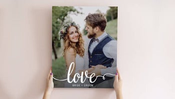 Canvas print with sawtooth hanger on the back ready for easy wall mounting